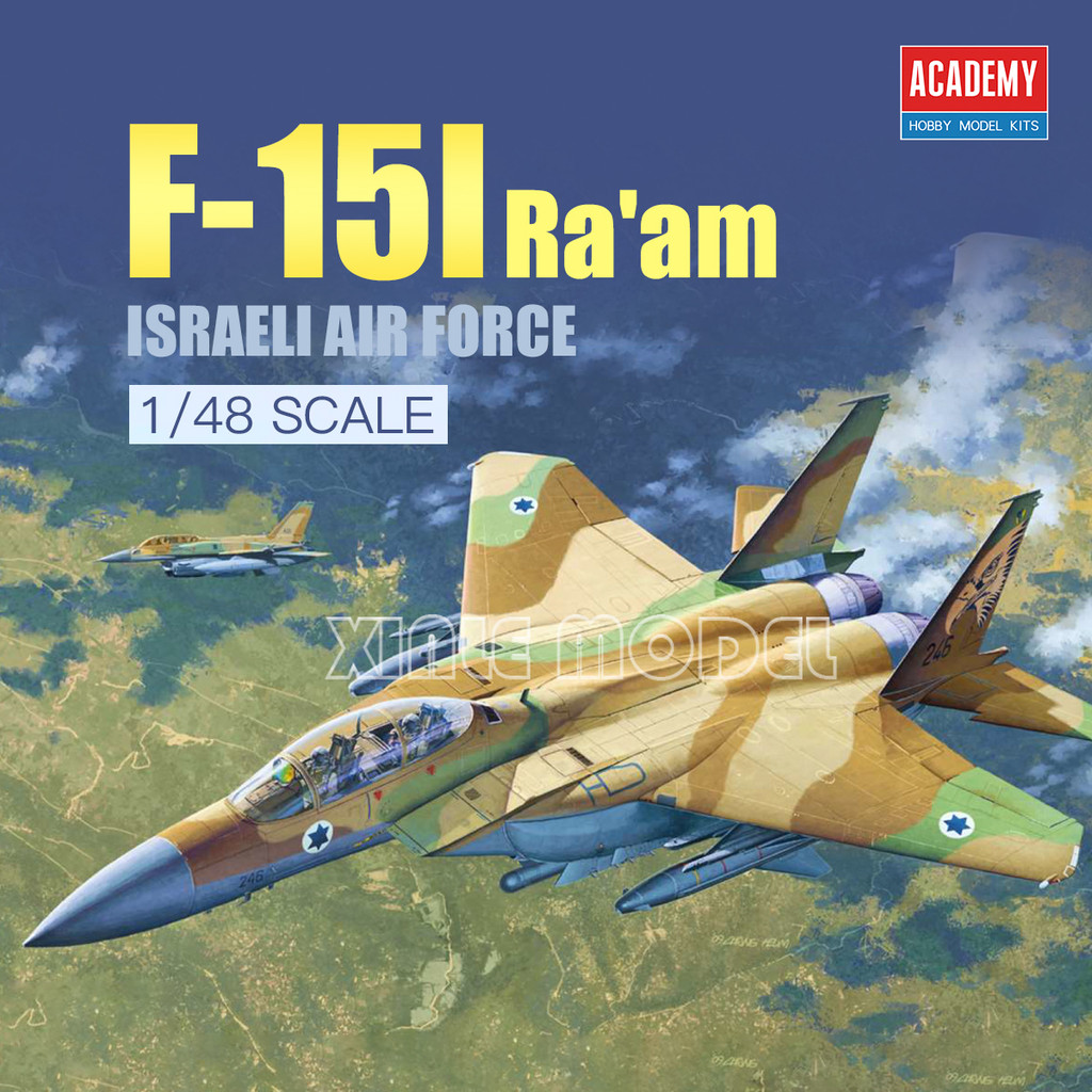 Academy Assembled Aircraft Model Kit 12217 Israeli Air Force F-15I Fighter 1/48