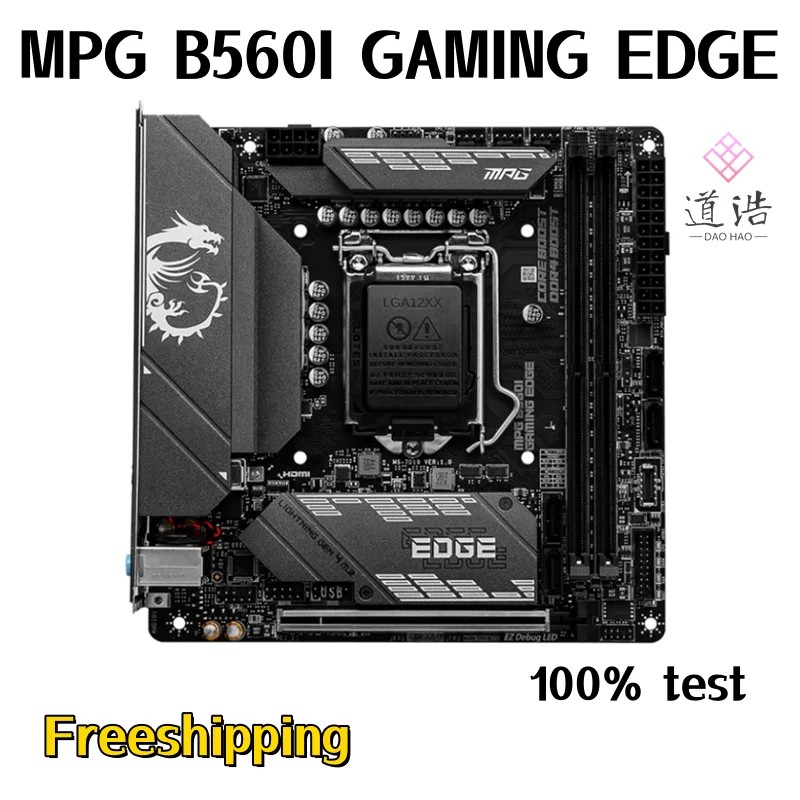 For Mpg B560I Gaming Edge Motherboard 64Gb M.2 Hdmi Lga 1200 Ddr4 -Itx B560 Mainboard 100% Tested
