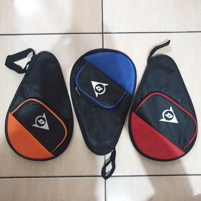 COVER BAT TAS BET TENIS MEJA PINGPONG DUNLOP - HITAM