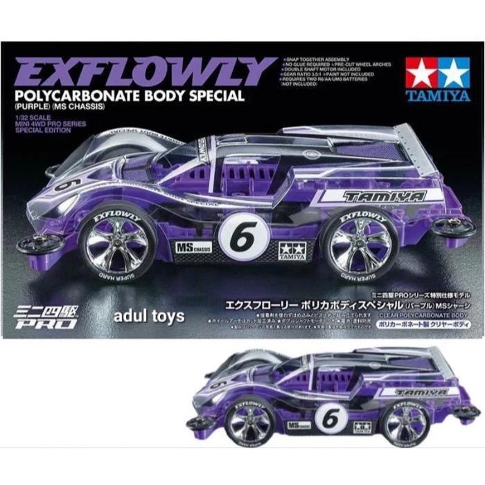 TAMIYA 95571 EXFLOWLY POLYCARBONATE BODY PURPLE SPECIAL