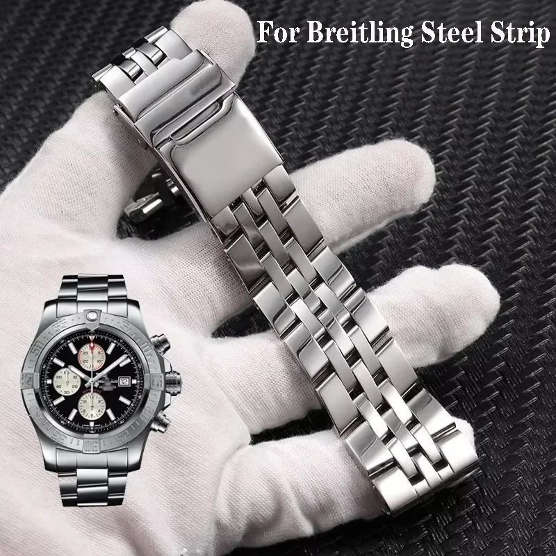 Stainless Steel Watchband 20Mm 22Mm 24Mm Bracelet For Breitling Watch For Avenger Navitimer