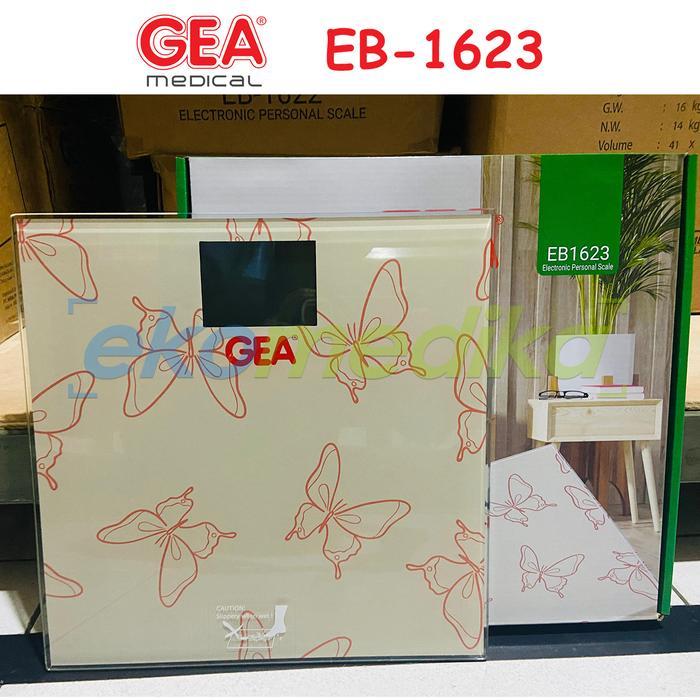 GEA Timbangan Badan Digital EB 1623 - LCD, Kaca 6mm, 150kg