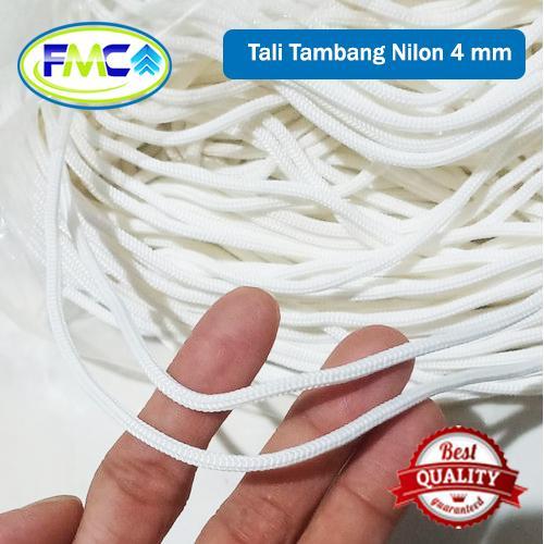 "New" Tali Tambang Kecil Nilon 3mm 4mm 5mm Nylon Per 10 Meter Dadung Pengikat Barang Tali Nilon