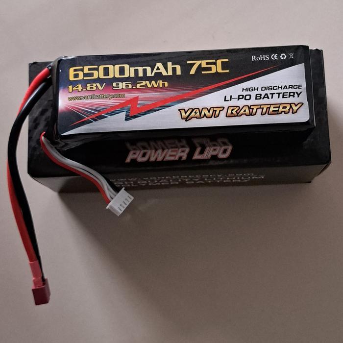Batre / battery Lipo Vant 4s 6500mah 75C TPlug Connector