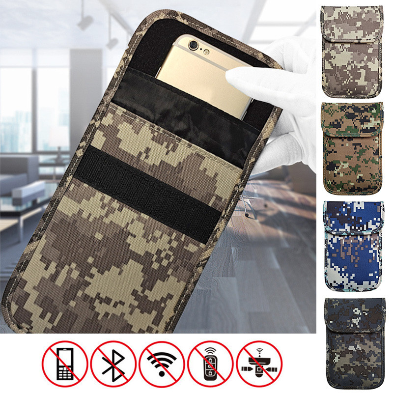 Faraday Bag Camouflage Tablet Cell Phone Signal Blocking RFID Signal Blocking Shielding Pouch Case