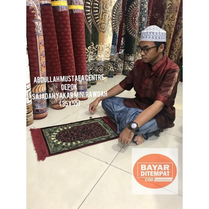 Sajadah Yakar Rawdah Mini 35 x 60 Asli Turkey Sajadah Rawdah Mini Asli Turkey