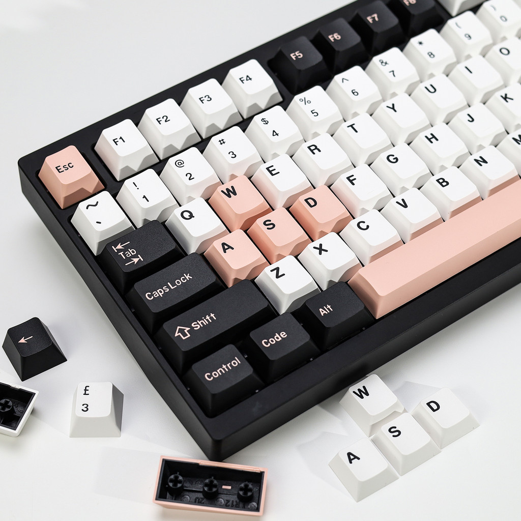 KBDiy Double Shot PBT Keycaps GMK Olivia Set 174 Keys Cherry Profile Custom Jade Translucent Key