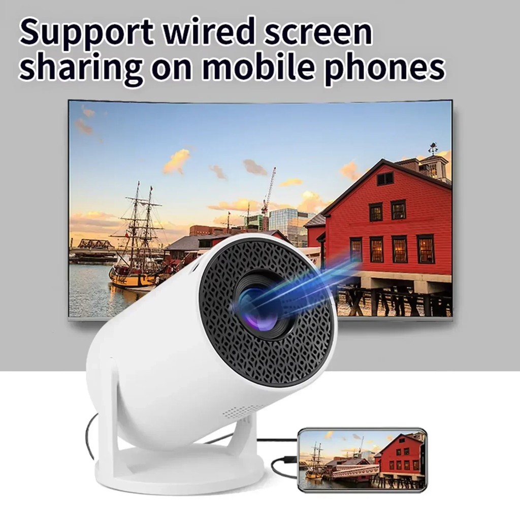 2026 Projector Newest HY300 Mini Portable Pocket Smart Android Projector Wireless Home Theater