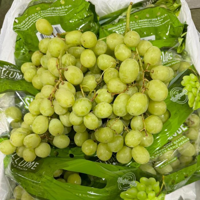 buah anggur sugar hijau manis tanpa biji anggur