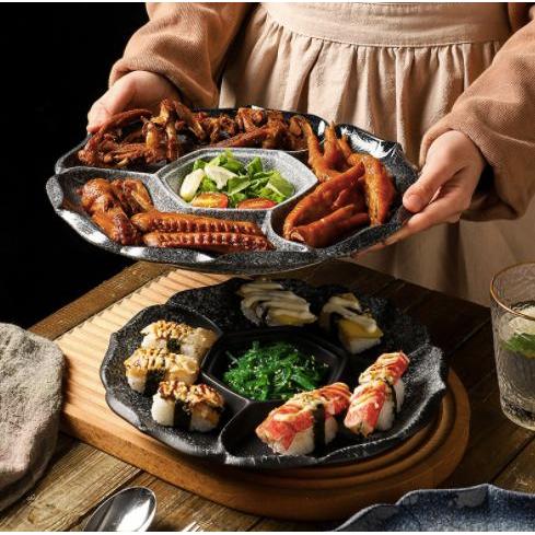 Piring Saji sekat Porcelain Keramik Piring porcelain Serving plate