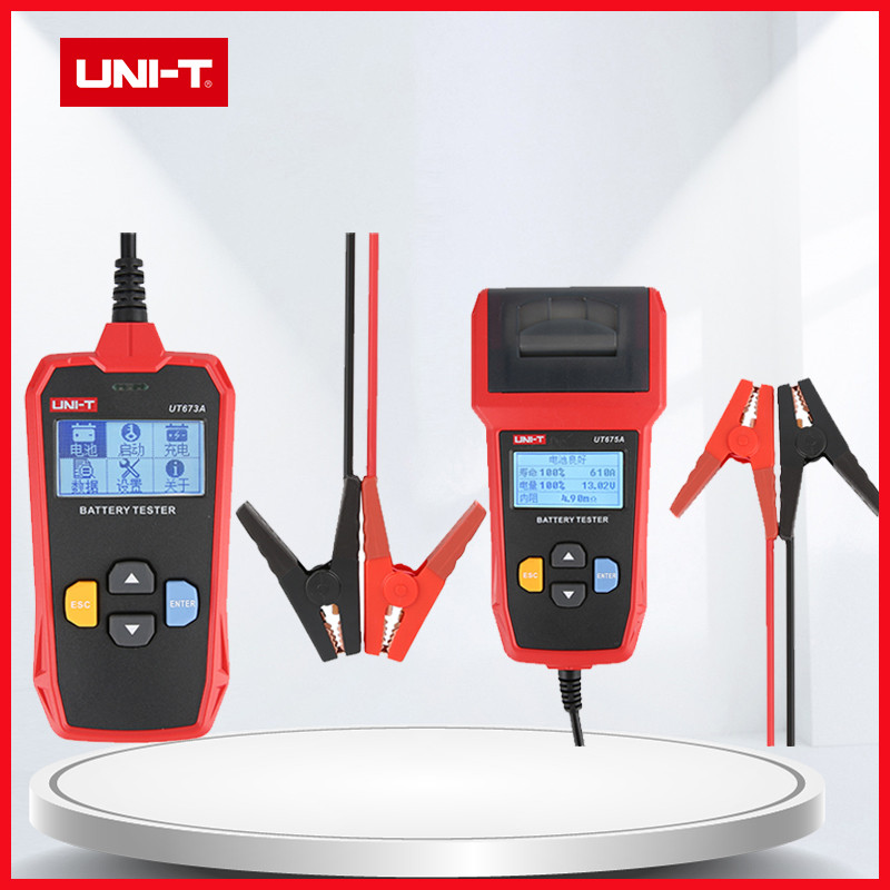 UNI-T UT673A UT675A Car Battery Tester Charger Analyzer 12V 24V Voltage Battery Test Car Battery