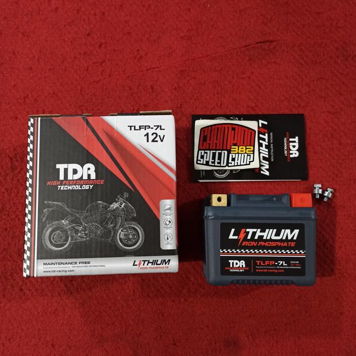Ready Aki TDR Lithium Iron TLFP-7L 12V Vario 125 Vario 150 PCX 150 ADV 150
