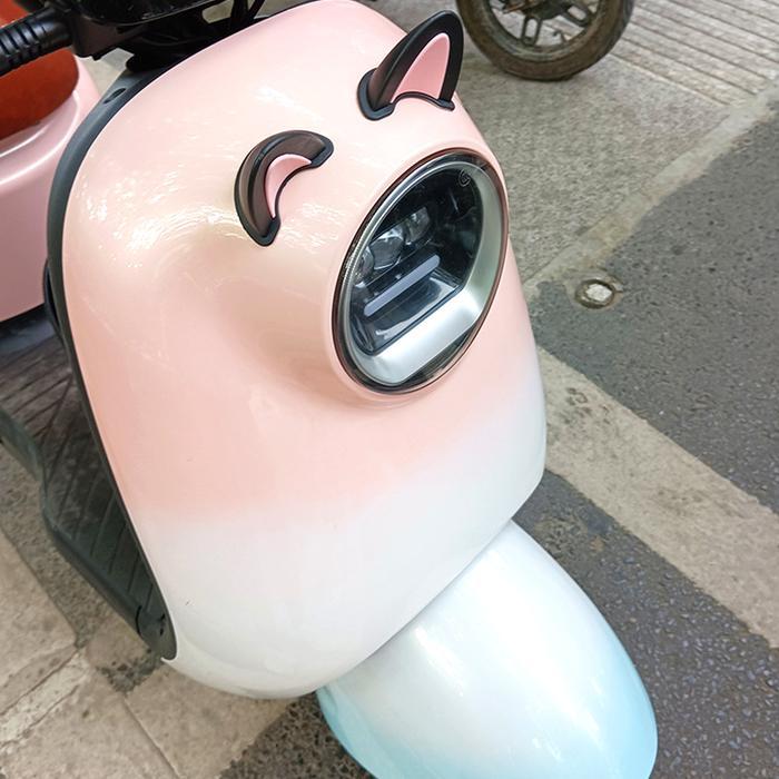 "New" Hiasan Helm Telinga Kucing Aksesoris Wanita Mobil Listrik Sepeda Motor Hiasan Helm Sepeda