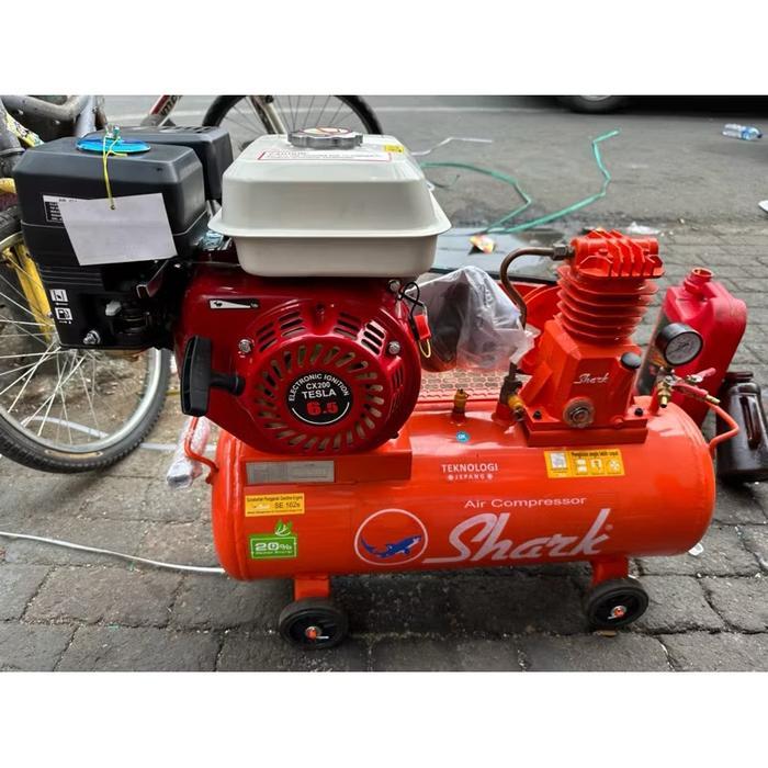 KOMPRESOR SHARK 1/4 LENGKAP MESIN KOMPRESOR ANGIN LENGKAP MESIN UNTUK CAT DAN TAMBAL BAN