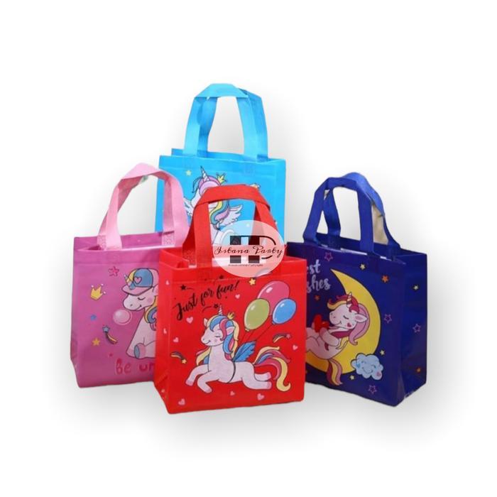 Tas souvenir ulang tahun anak / Goodie bag / tas ulang tahun unicorn-S