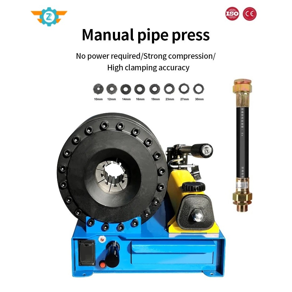 BEST High Pressure Hydraulic Hose Crimper with 7 Sets of Dies Hose Crimping Handheld Hydraulic Hose 