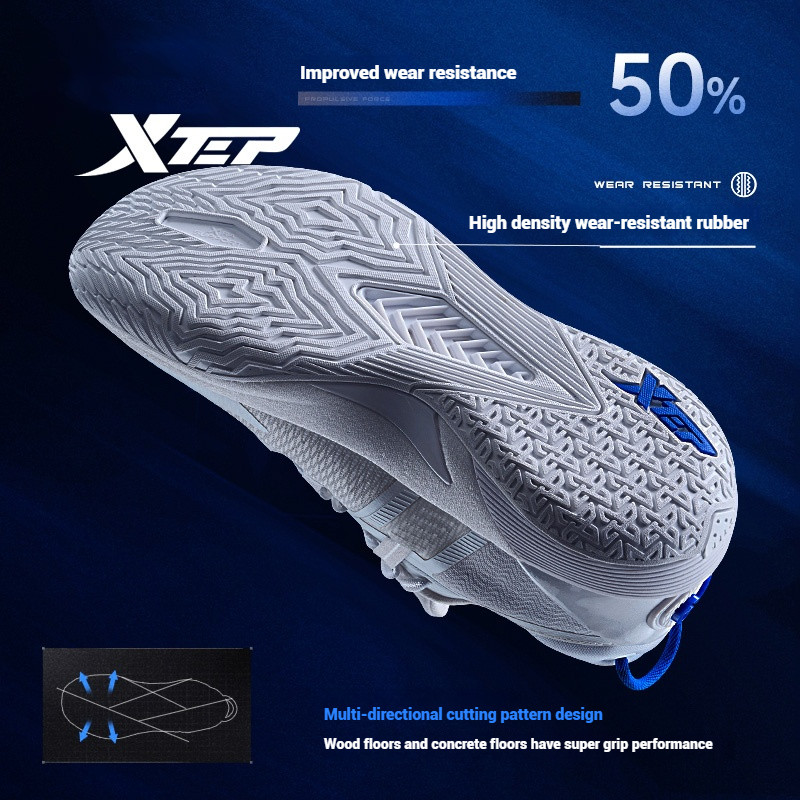 XTEP LING JI MEN'S BASKETBALL SHOES 2025 SPRING REBOUND BREATHABLE MEN'S SPORTS SHOES MARATHON