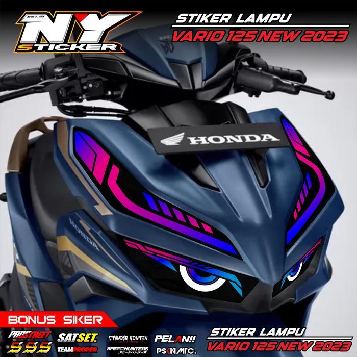 Sticker Lampu Alis Motor Vario 125 NEW 2023 Stiker Lampu Motor Vario