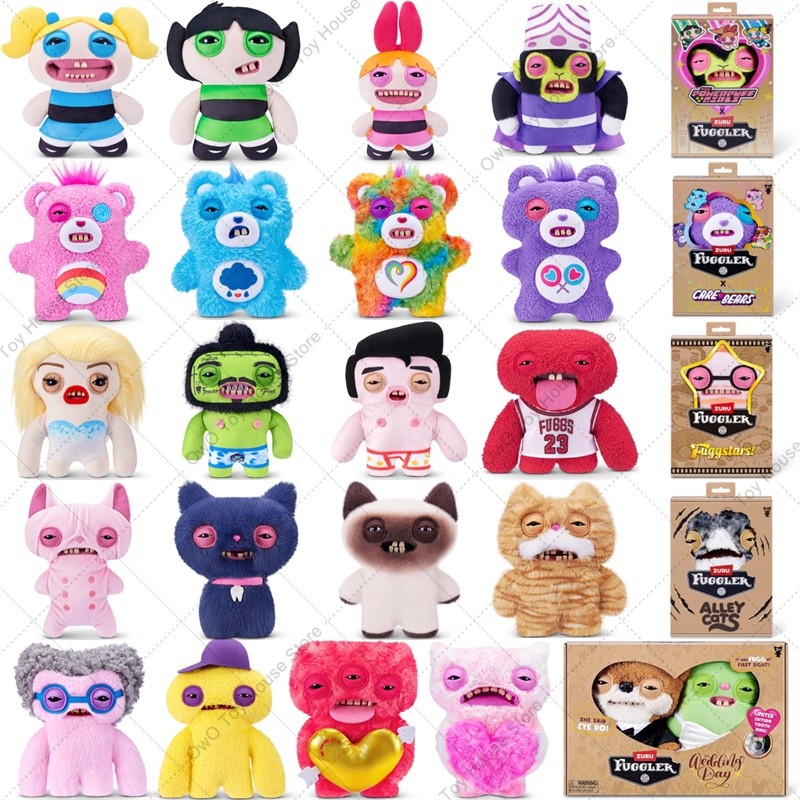 Original Fuggler Ugly Teeth Monster Plush Toys Fuggler The Powerpuff Girls Care Bears Love Fuggs