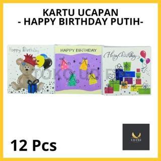 (12 PCS) kartu ucapan ultah/ kartu ucapan/ Kartu ucapan fancy/ kartu ucapan happy birthday