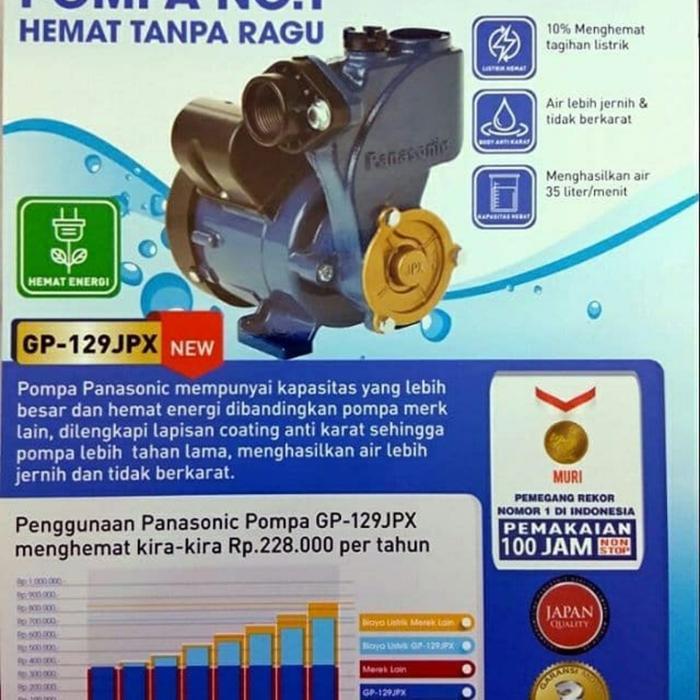 Pompa Air Panasonic Gp 129 Jpx