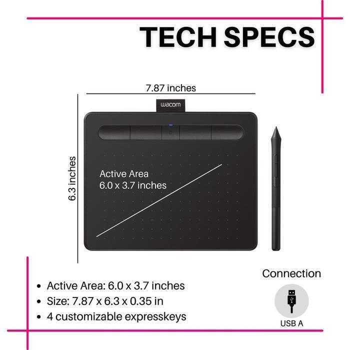 Pen Tablet Wacom Intuos Ctl-4100Wl Bluetooth Small