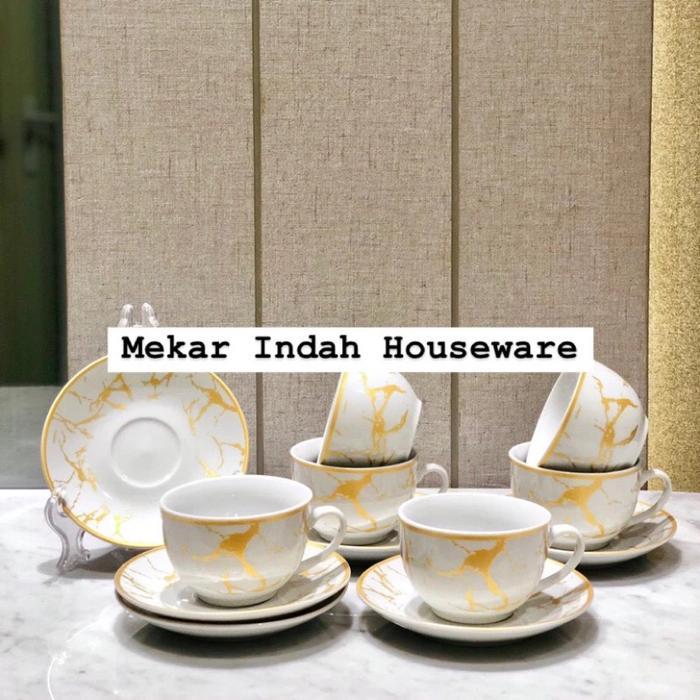 CANGKIR CANTIK FORMIA 1SET (6 cangkir+6lepek)