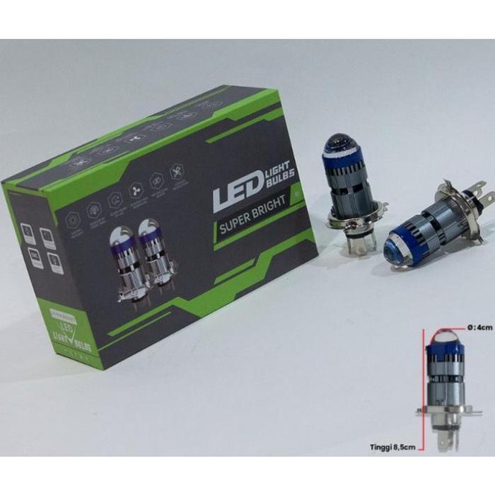 H4 LASER DRAGON lampu mini laser pnp 50W projie mini biled led mobil motor