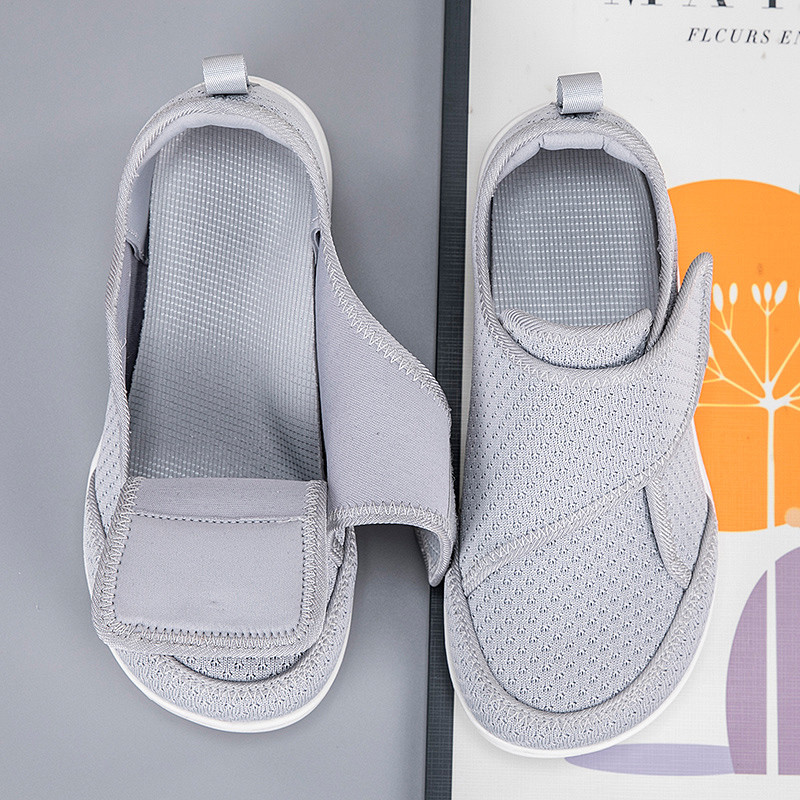 Open Shoes For Elderly Adjustable Diabetic Shoes Swollen Foot Fat Wide Hallux Valgus Bunion