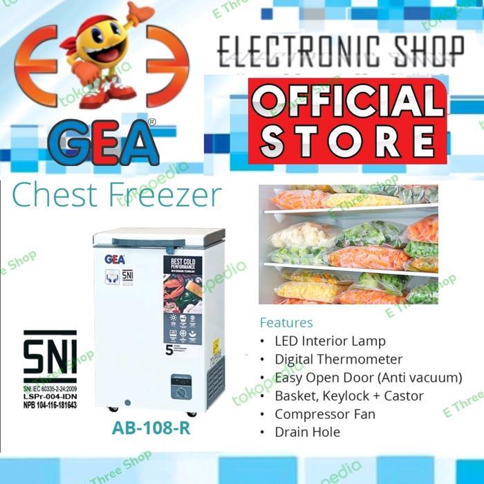 [] GEA CHEST FREEZER AB106 - AB 106 - GARANSI RESMI - PROMO