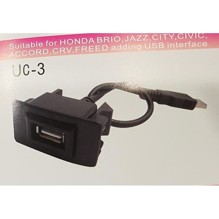 Best Seller Colokan Usb Untuk Mobil Honda Brio / Jazz /Civic /Accord / Crv / Freed