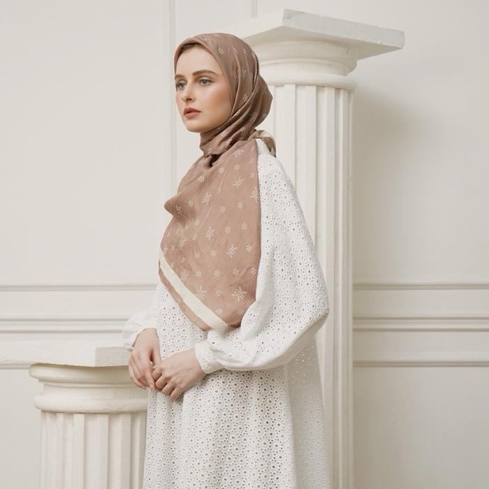 Khanaan - Scarf Monogram - Latte