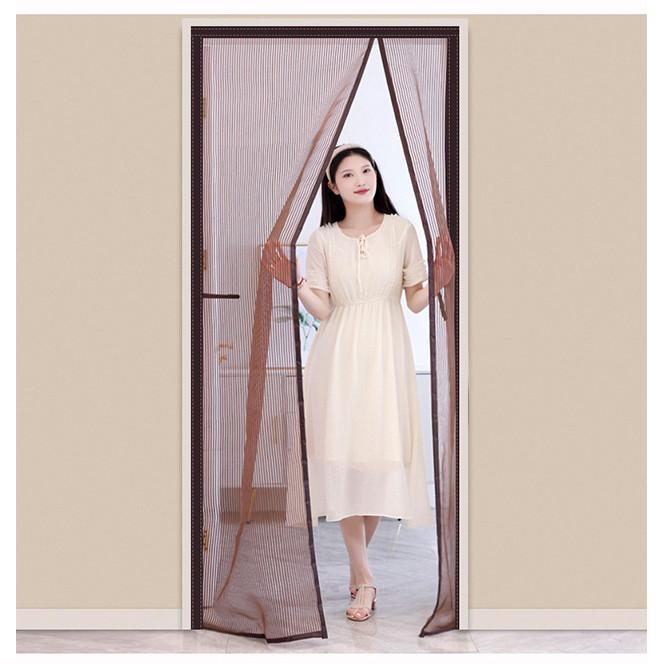 COD Tirai Gorden Jaring Net Kelambu Nyamuk Magnet Untuk Pintu Kamar Perangkap Anti Nyamuk Polos