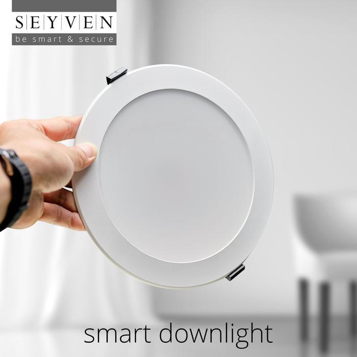 SEYVEN Smart Down Light RGB+W 15 W Wifi Smart Downlight Dimming Remote Lampu