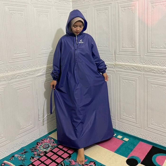 Jas hujan gamis Muslimah jas hujan wanita premium waterproof