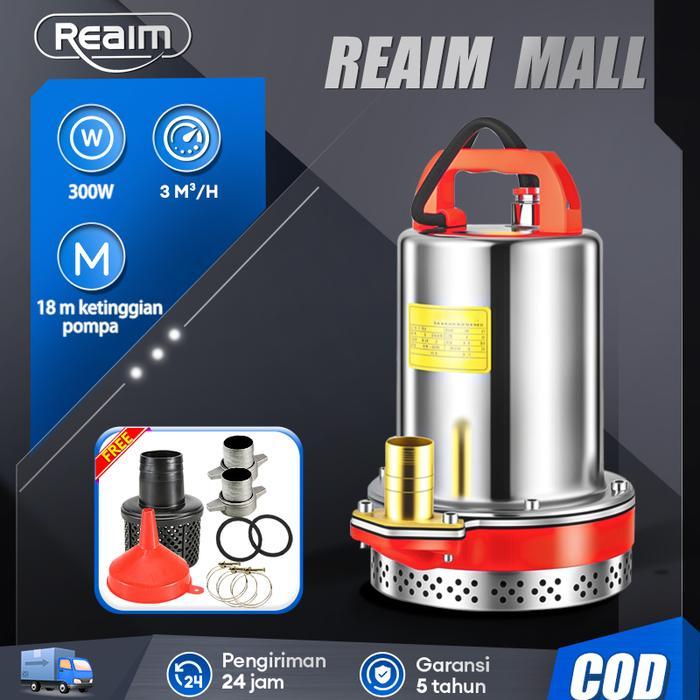 REAIM Pompa Air Celup - Pompa Sumur Dalam [100 Meter] dengan Sistem Otomatis & Hemat Listrik 40%
