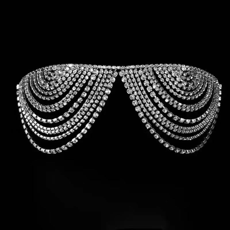 Body jewelry Sexy Crystal Tassels Bra Chain Skirt Chain Bikini Three-point Thong Underwear birthday