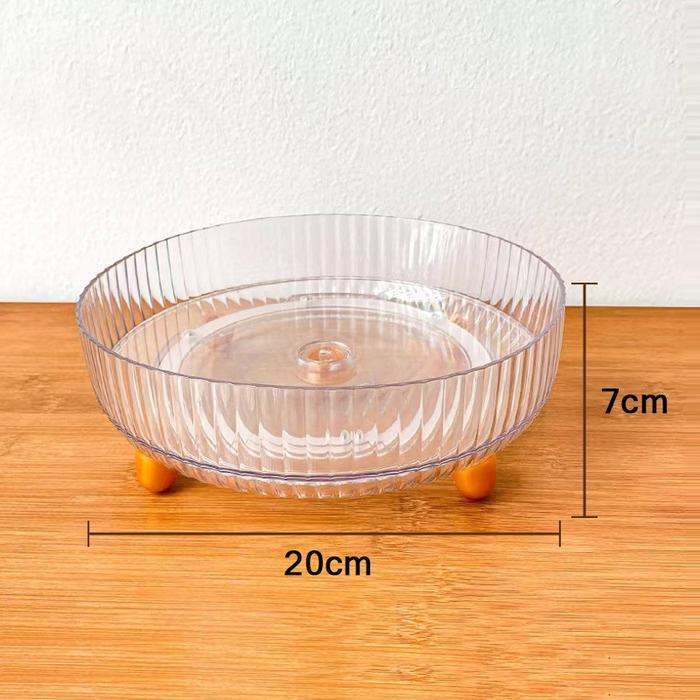 Greenland Rak Putar Skincare Bumbu Dapur Rak Putar Akrilik Aestetic Storage Putar 360 Derajat Rak