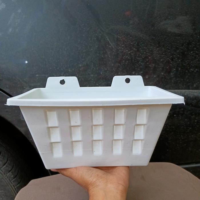 "New" pot tempel putih, pot tempel model argo, pot dinding model argo putih