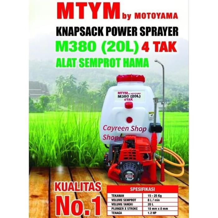 Sprayer Engine Motoyama M380. Alat Semprot Hama 4Tak