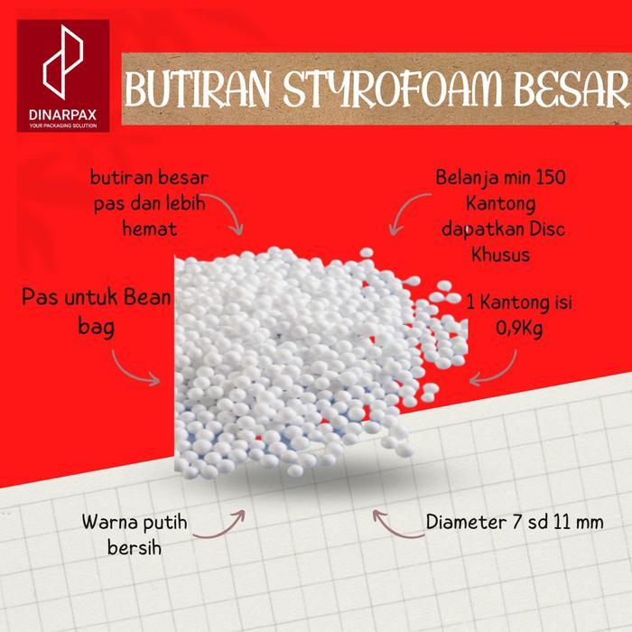 Styrofoam butiran Besar / Sterofoam butiran berbentuk butiran Jagung