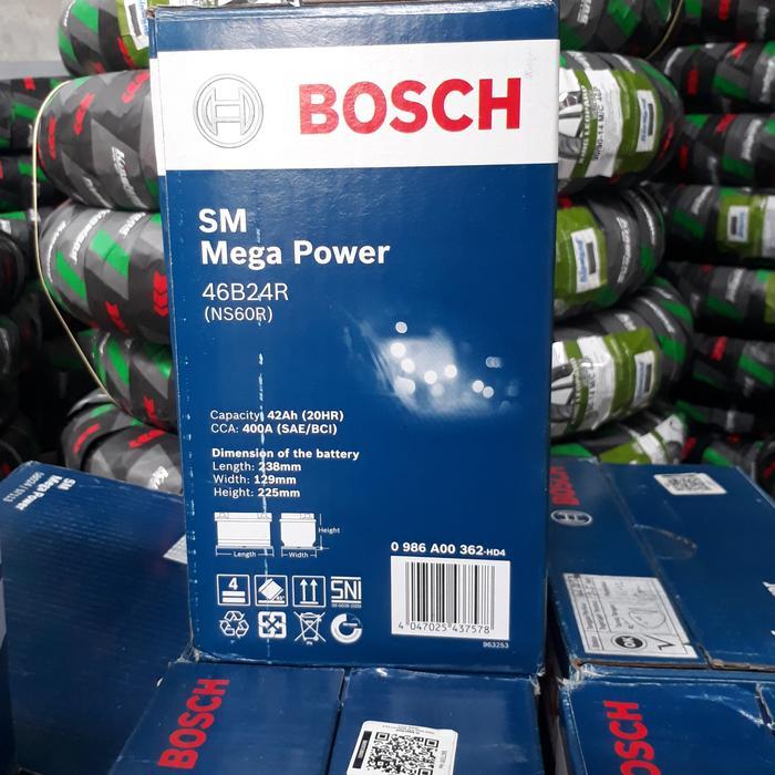 Aki/Accu Mobil Ns60R Bosch Aki/Accu Kering 42Ah Baterai Aki Mobil