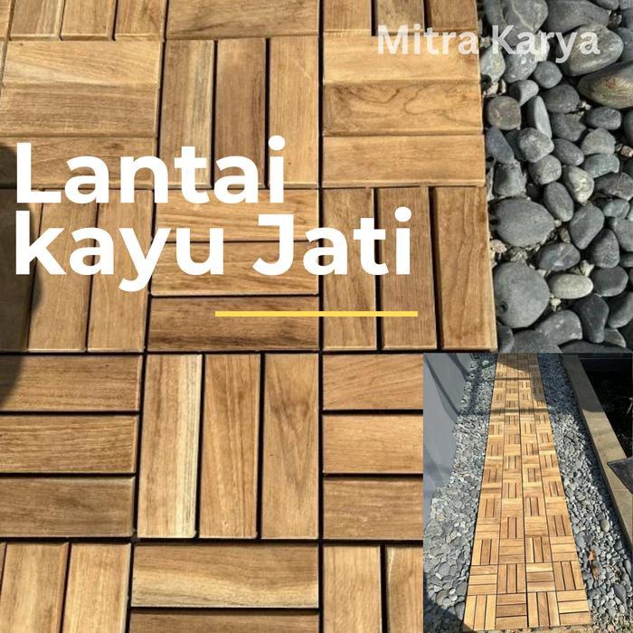 Decking Tile Lantai Kayu Jati/Lantai bongkar-Pasang