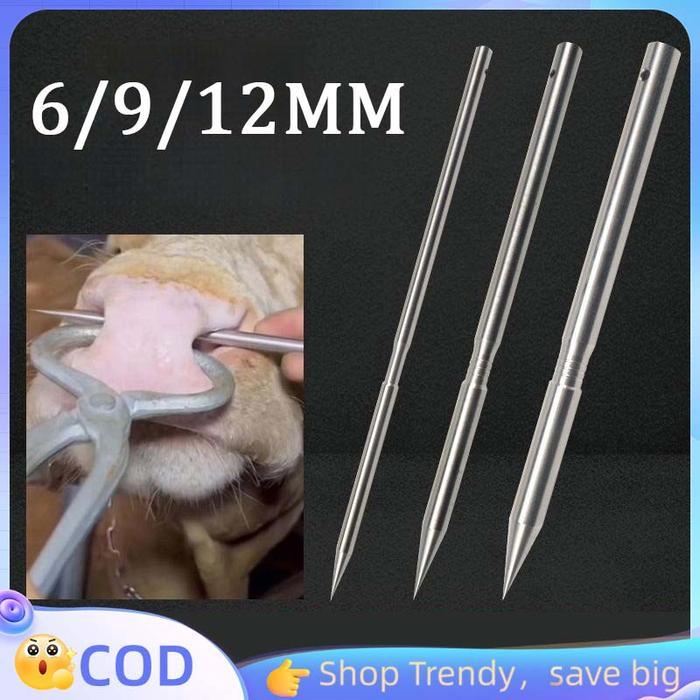 6MM 9MM 12MM ALAT TINDIK HIDUNG SAPI 9MM JARUM TINDIK HIDUNG SAPI TINDIK HIDUNG KERBAU TINDIK HIDUNG