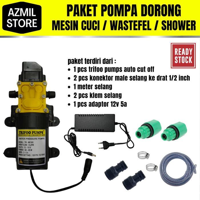 Pompa Dorong Water Heater / Shower / Mesin Cuci / Wastafel Pompa DC Pompa DC