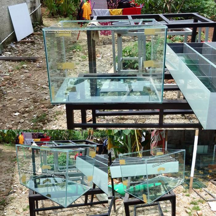 aquarium 60x30x35 Dasar 8mm keliling 5mm