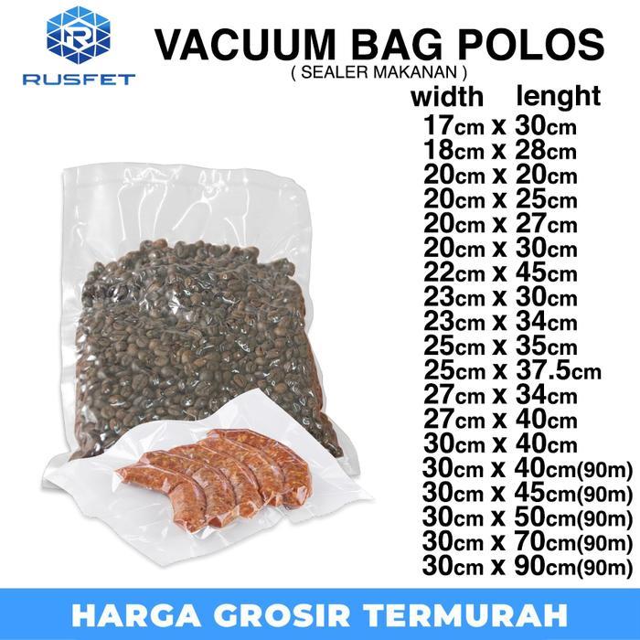 Plastik Vacuum Bag Polos Delkochoice Sealer Makanan Satuan