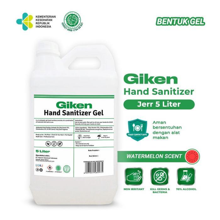 GIKEN HAND SANITIZER GEL 5 LITER