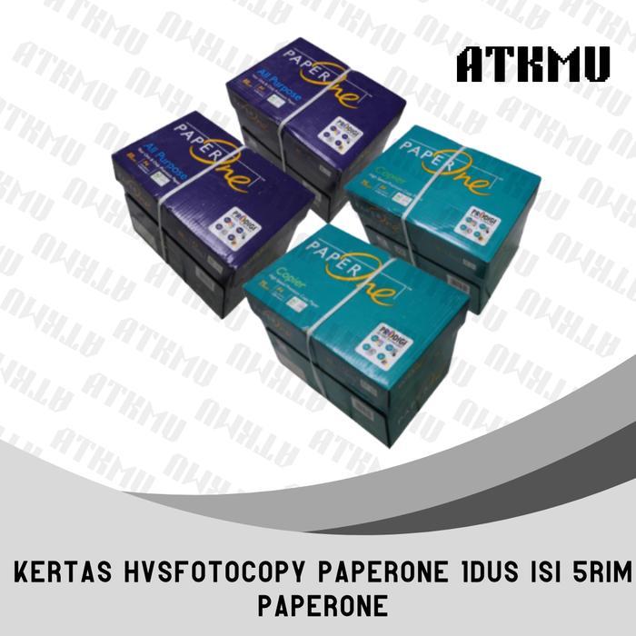 Kertas HVS/Kertas Print Fotocopy PaperOne 1Dus isi 5Rim