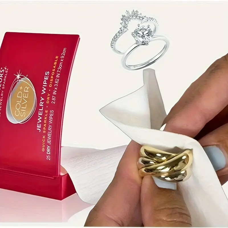 Instant Shine Pro Jewelry and Watch Polishing Cloth Effortless Clean for Diamonds Gold Platinum